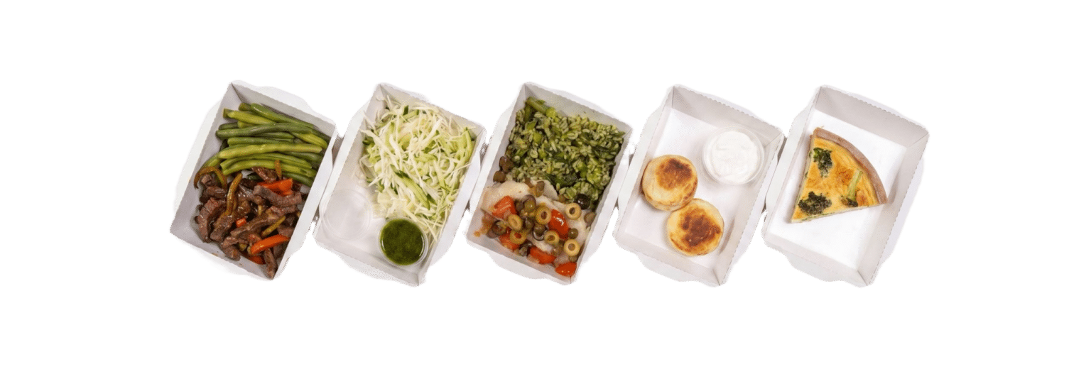 Пять контейнеров дневного рациона Milts Food
